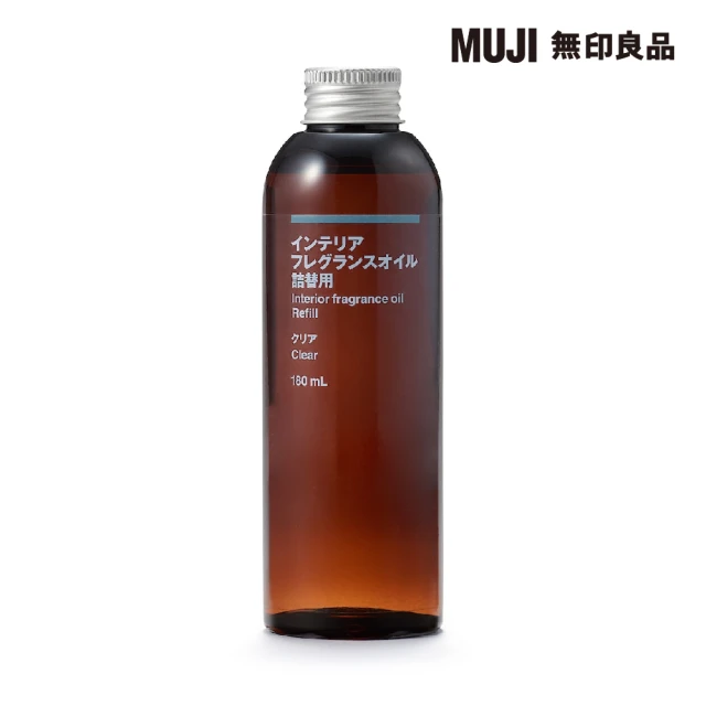 【MUJI 無印良品】空間芬香油/補充瓶/清晰/180ml