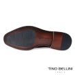 【TINO BELLINI 貝里尼】男款 牛皮雕花橫飾正裝紳士鞋HM2O024(黑)