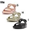 【FitFlop】LULU SEQUIN ZIGZAG BACK-STRAP SANDALS多彩亮片造型後帶涼鞋-女(薄荷綠)