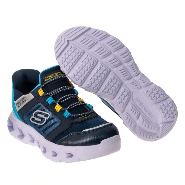 【SKECHERS】男童系列 燈鞋 瞬穿舒適科技 HYPNO-FLASH 2.0(403843LNVBL)