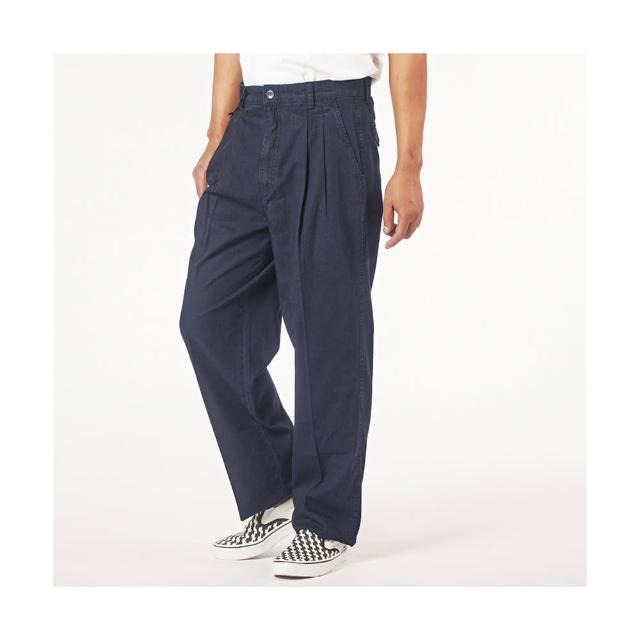 【NST JEANS】大尺碼 經典復刻 中高腰寬版牛仔打摺褲 男 硬挺 台製 002-8797
