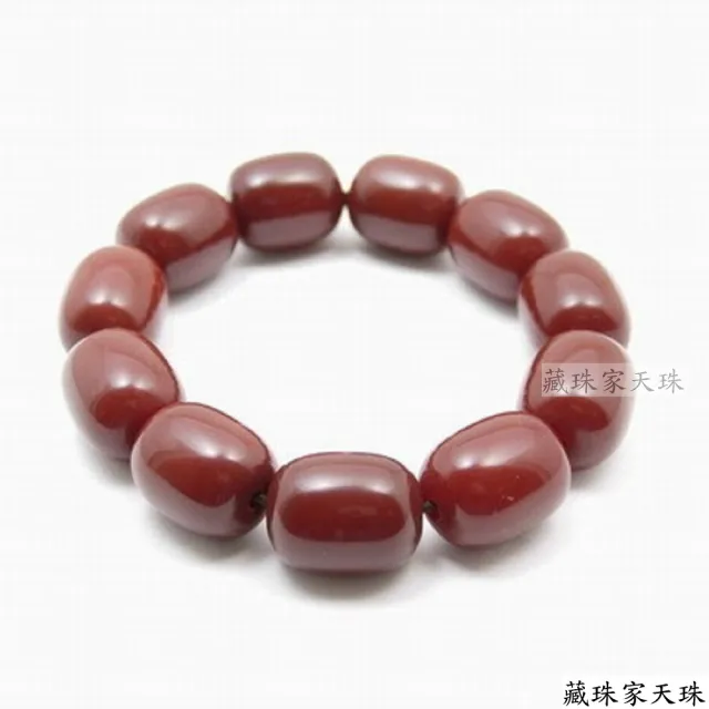 【藏珠家】開運納福紅玉髓鼓珠天珠手鍊