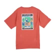 【5th STREET】中性款黑熊印花短袖T恤-橘色(山形系列)