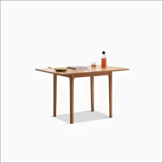 【hoi! 好好生活】源氏木語鹿特丹原木色橡木折疊餐桌1.2M Y28R06