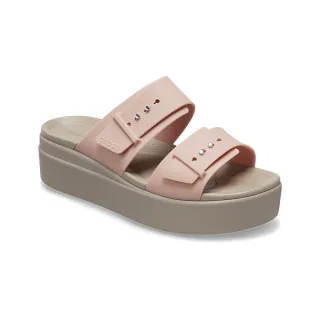 【Crocs】女鞋 布魯克林低跟涼鞋(207431-6RL)