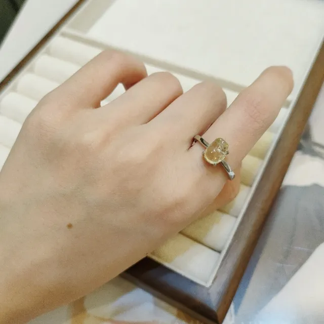 【Le Bonheur】貔貅黃水晶戒指  開口可調節(情人節 生日禮物 送女友 送閨密)