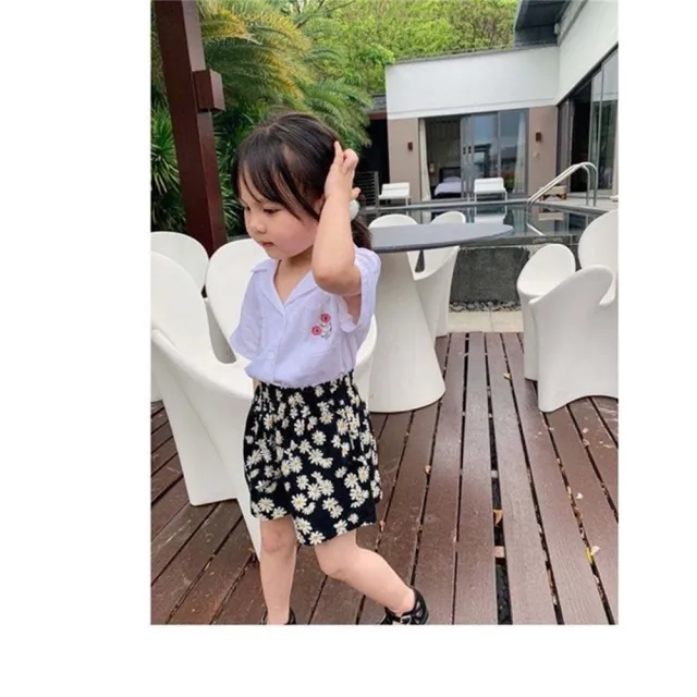 【安朵童舖】現貨韓版兒童高腰短褲裙女寶薄款高腰短褲女童滿版波點褲裙(029/30/10)