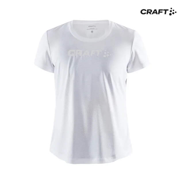 【CRAFT】女 CORE ESSENCE SS MESH TEE W WHITE 運動上衣(1908745-900000)