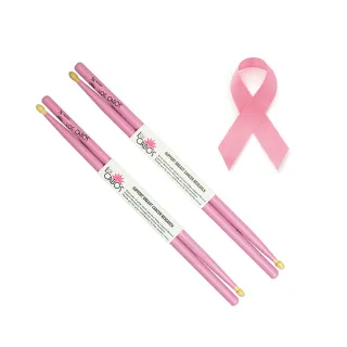【Los Cabos】白胡桃木鼓棒｜公益粉紅｜Pink Hickory｜加拿大製(#鼓棒#爵士鼓#電子鼓)