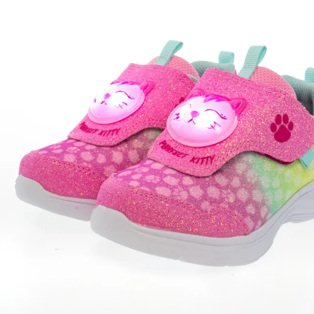 【SKECHERS】女嬰童系列燈鞋 GLIMMER KICKS(302698NPKMT)
