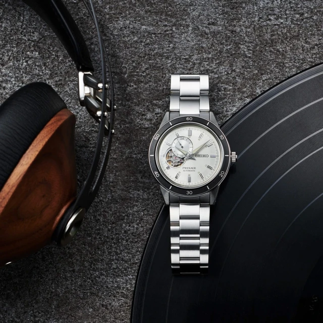【SEIKO 精工】presage 60年代復古機械腕錶 禮物 母親節(4R39-00Z0S/SSA423J1)