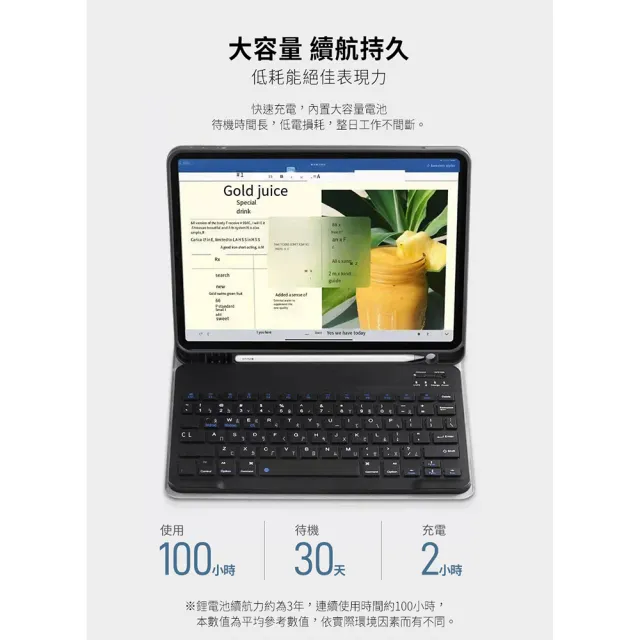 Apple】2022 iPad 10 10.9吋/WiFi/256G(藍牙鍵盤皮套組) - momo購物網