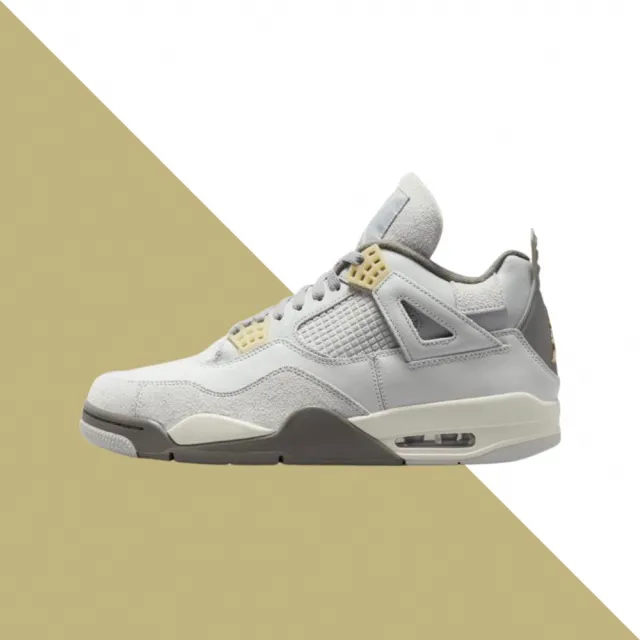 NIKE 耐吉】休閒鞋Air Jordan 4 Retro SE Craft 工藝光子灰兔子