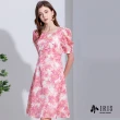 【IRIS 艾莉詩】復古水彩風印花洋裝-2色(32673)