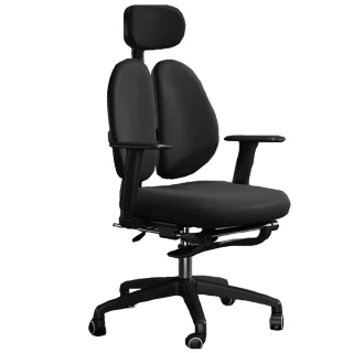 【常隆】電腦椅 電競椅 辦公椅 人體工學椅(灰色黃邊乳膠款+帶頭枕+腳踏)
