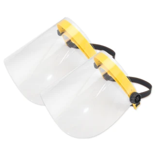 【黑魔法】MIT全面性防飛沫粉塵防護面罩(黃色款 台灣製造2入)