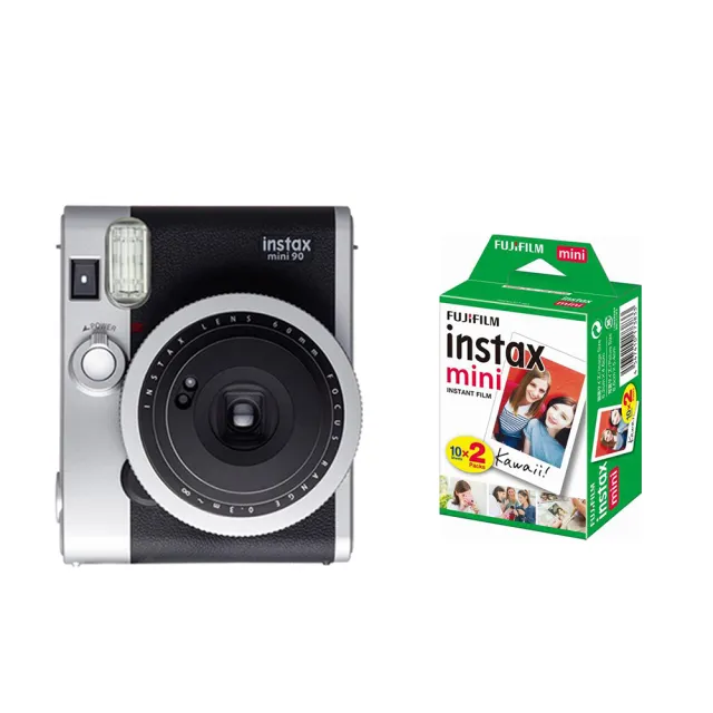 FUJIFILM 富士】instax mini 90 經典復古拍立得(即可拍經典黑相機復古