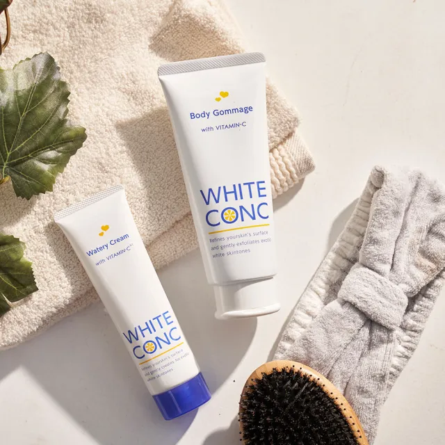 【WHITE CONC】美白保濕身體水凝乳90gx2(身體美白補水二入組)