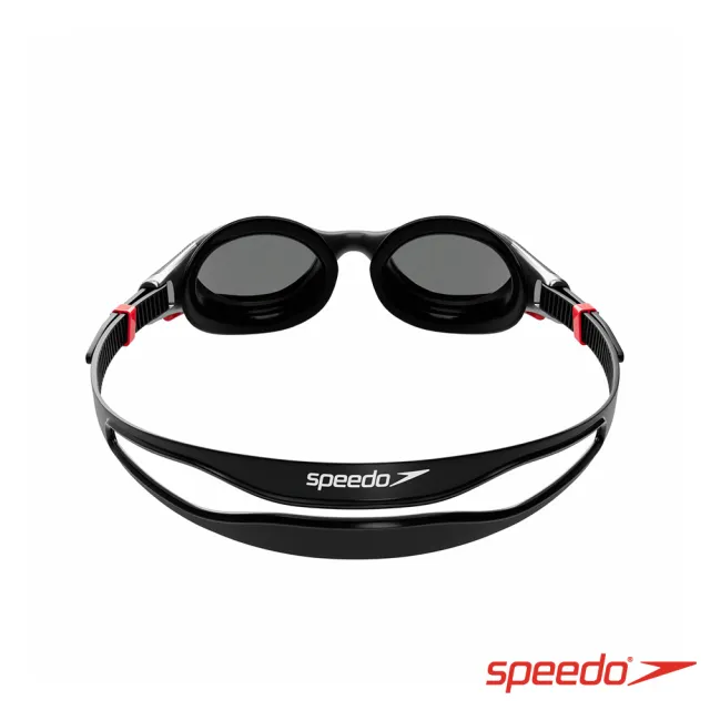 【SPEEDO】成人 運動泳鏡 Biofuse2.0 鏡面(黑/紅)