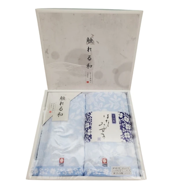 今治毛巾禮盒組-花水木藍(日本最高今治認證)