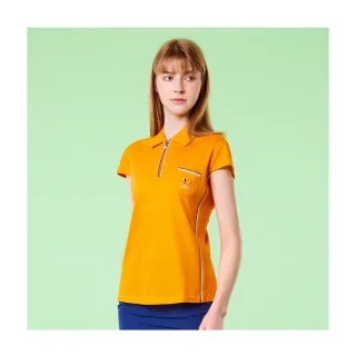 【Jack Nicklaus 金熊】GOLF女款雙絲光棉POLO衫/高爾夫球衫(橘色)