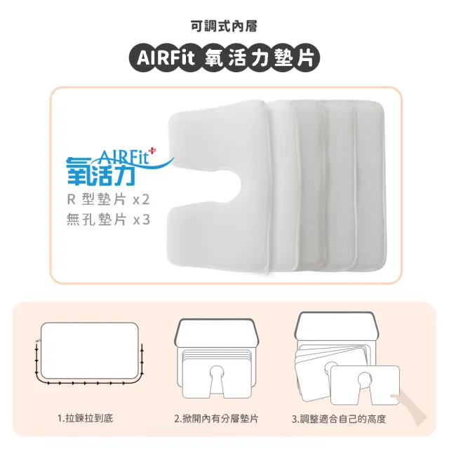 【旭】日本旭川AIRFit氧活力新一代熟睡夢の枕-2入(伊正真心推薦 減輕頸椎壓力 調整高度)