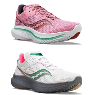 【SAUCONY 索康尼】KINVARA 14 女款 路跑鞋 一般楦(S10823-25-85 牡丹紅 白灰 慢跑鞋 競速)