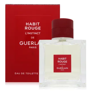 【Guerlain 嬌蘭】Habit Rouge LInstinct 男性淡香水 EDT 50ml(新版 國際航空版)
