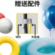 【BV】直立式高壓打氣筒-可旋轉壓力盤指針款 黃色(美法式氣嘴 適用球類打氣 游泳圈打氣)