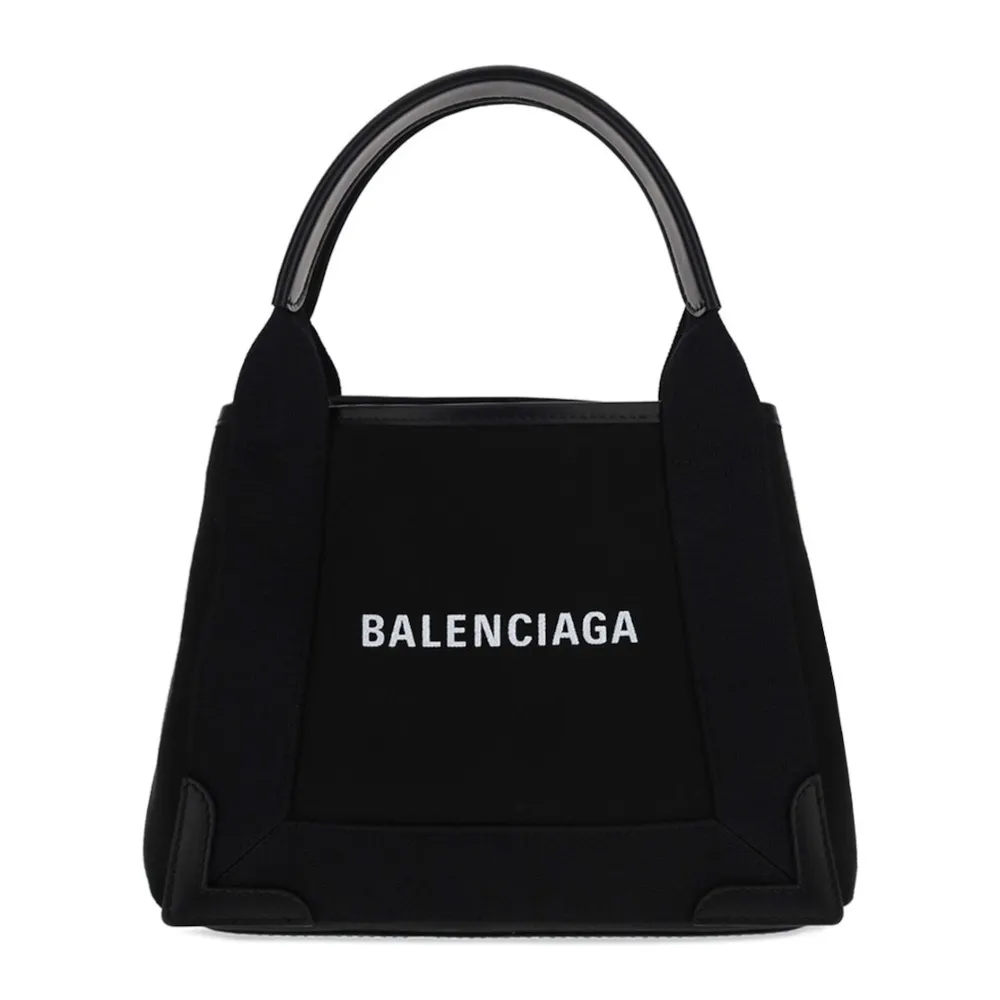 【Balenciaga 巴黎世家】小款 Navy Cabas XS 手提 肩背包 托特包 帆布 黑色