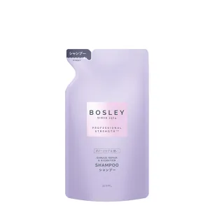 【Bosley】黑髮青春還原修護洗髮精補充包320ml(黑髮養護升級版)