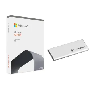 【Microsoft 微軟】250GB 外接 SSD ★ Office 2021 家用版 盒裝 (軟體拆封後無法退換貨)