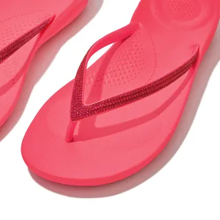 【FitFlop】IQUSHION SPARKLE輕量人體工學夾腳涼鞋-女(粉色)