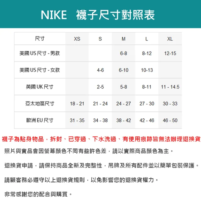 【NIKE 耐吉】襪子 中筒襪 運動襪 籃球襪 9雙組 U NK CREW EVERYDAY BBALL 黑 DA2123-010(2736)