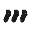 【NIKE 耐吉】襪子 中筒襪 運動襪 喬丹 9雙組 U J ED CUSH POLY ANKLE 144 黑 DX9655-010(2948)