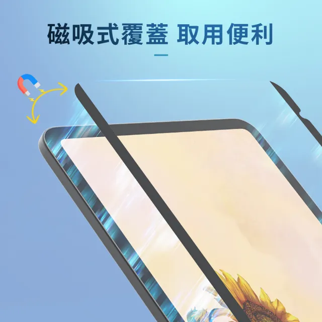 【Philips 飛利浦】2022年 iPad 10.9吋 Air/Pro11 磁吸類紙感書寫專用貼 DLK9103(適用Air 5th/Pro 11 4th)