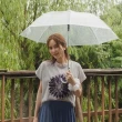 【baibeauty 白鳥麗子】甜美花朵刺繡圖騰短袖上衣(韓國製)