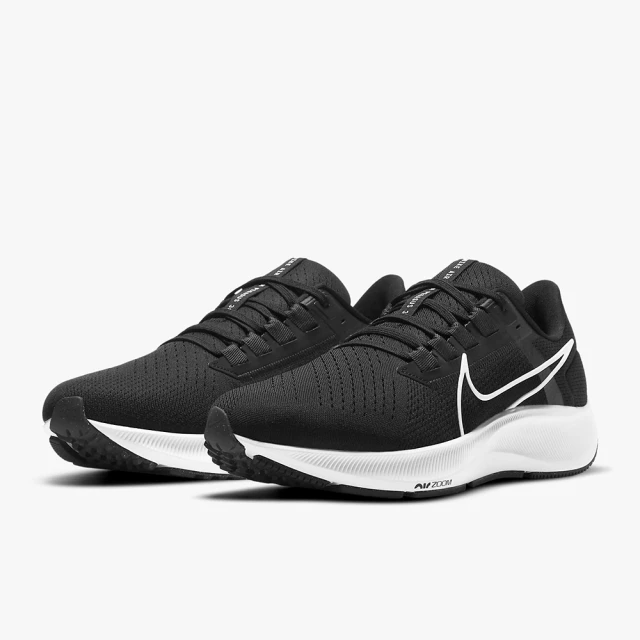 【NIKE 耐吉】NIKE AIR ZOOM PEGASUS 38 男鞋 氣墊 慢跑鞋 網布 黑色(CW7356002 CW7356-002)