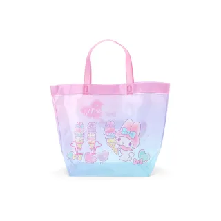 【SANRIO 三麗鷗】防水PVC水桶提袋 美樂蒂 冰淇淋