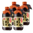 【萬家香】黑豆醬油(450ml*4瓶)