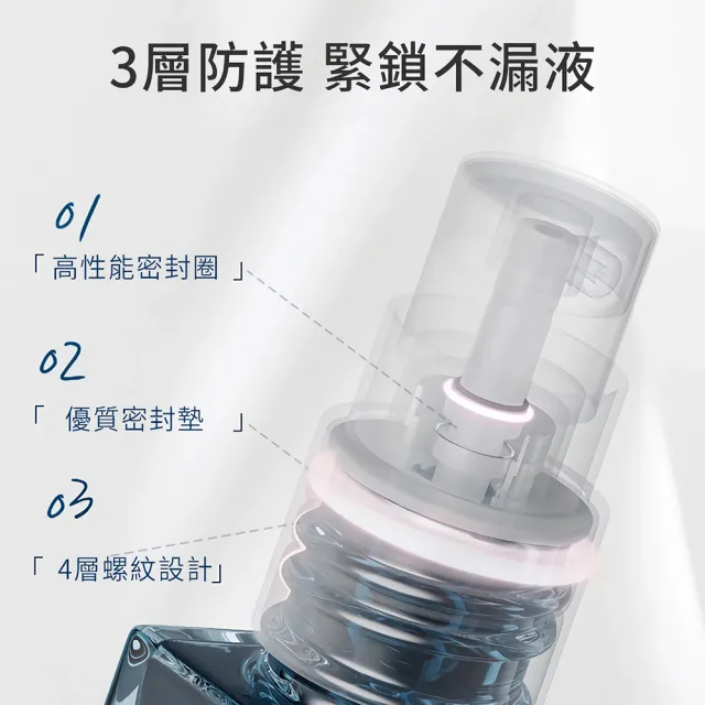 【Tourix】質感玻璃香水分裝瓶3入組 10ml化妝水酒精按壓式噴霧瓶 密封防漏 登機旅行隨身香水瓶(贈分裝工具)