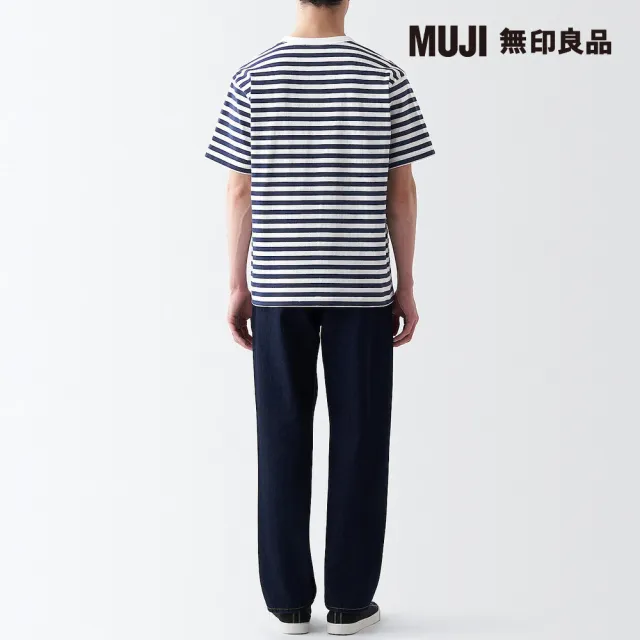 【MUJI 無印良品】男有機棉水洗粗織圓領短袖T恤(共10色)