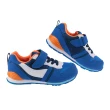 【MOONSTAR 月星】Moonstar日本Hi系列新藍橘色兒童機能運動鞋(I3A1S5B)