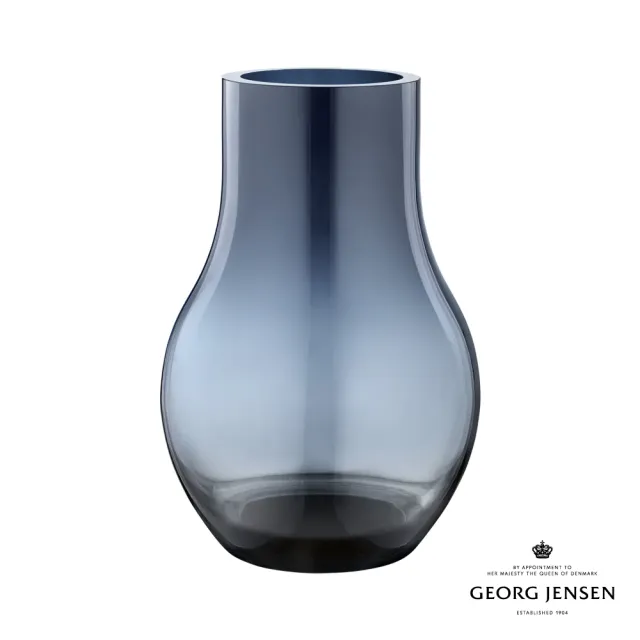 【Georg Jensen 官方旗艦店】CAFU 花瓶-中(藍色玻璃)