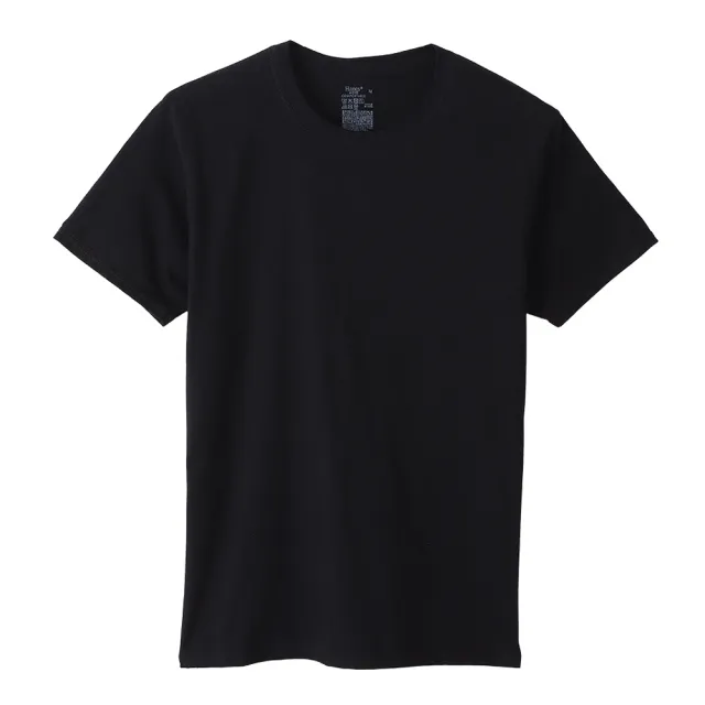 【Hanes】官方直營 男款-CREW NECK 短袖內衣/短T3件組-黑色（HM1EU701-090）-出清品