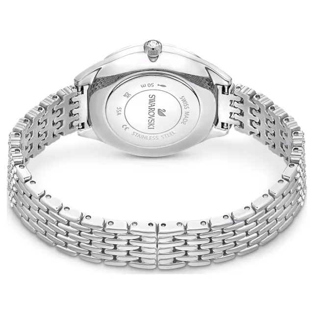 【SWAROVSKI 施華洛世奇】Attract 璀璨魅力時尚腕錶(5644062/銀-30mm)