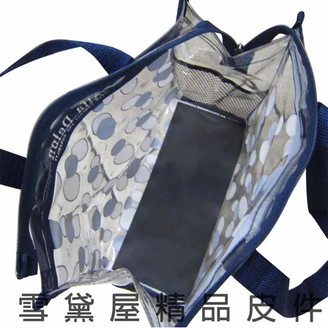 【SNOW.bagshop】雙11 提袋大容量台灣製造手提肩背購物袋外出游泳簡單(海灘袋透明防水包 PVC可 