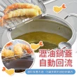 【ARZ】YOSHIKAWA 日本製 味樂亭Ⅲ 20cm 食品級不鏽鋼油炸鍋(不挑鍋 瀝油網 溫度計 吉川 炸物鍋)