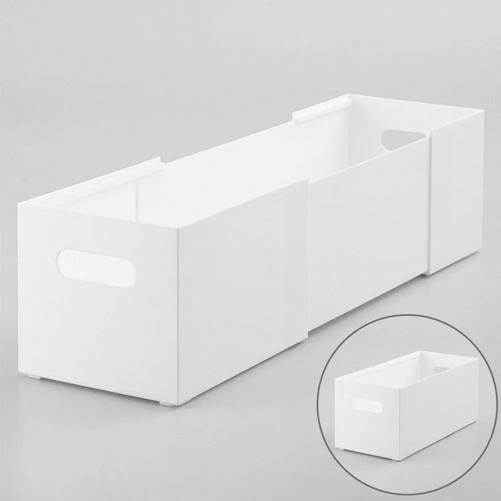 【NITORI 宜得利家居】收納整理盒 CLANE 可伸縮長型 WH 收納整理盒 收納盒 整理盒 CLANE