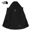 【The North Face 官方旗艦】北面男款黑色防風防潑水休閒連帽外套｜7WD1JK3